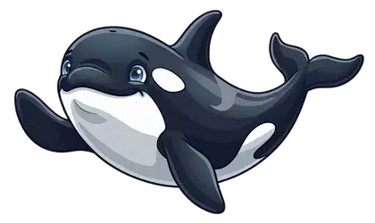 Kiko the young orca